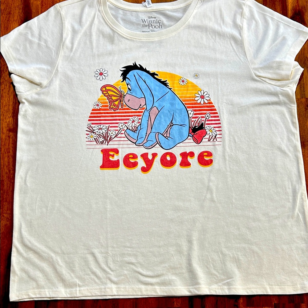 Disney’s Eeyore from Winnie the Pooh Creamy yellow T-shirt
